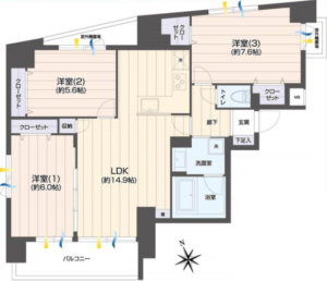 ゼファー東陽町の間取り