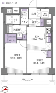 キョウエイハイツ田町の間取り