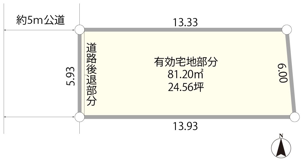 美住町1丁目売地の区画図/株式会社slope